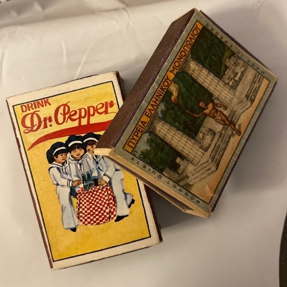 Vintage matchbox & matches bundle of 2